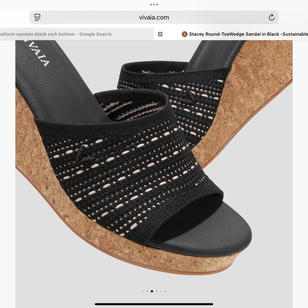 Vivaia Stacey round toe wedge platform slide - Picture 5 of 13